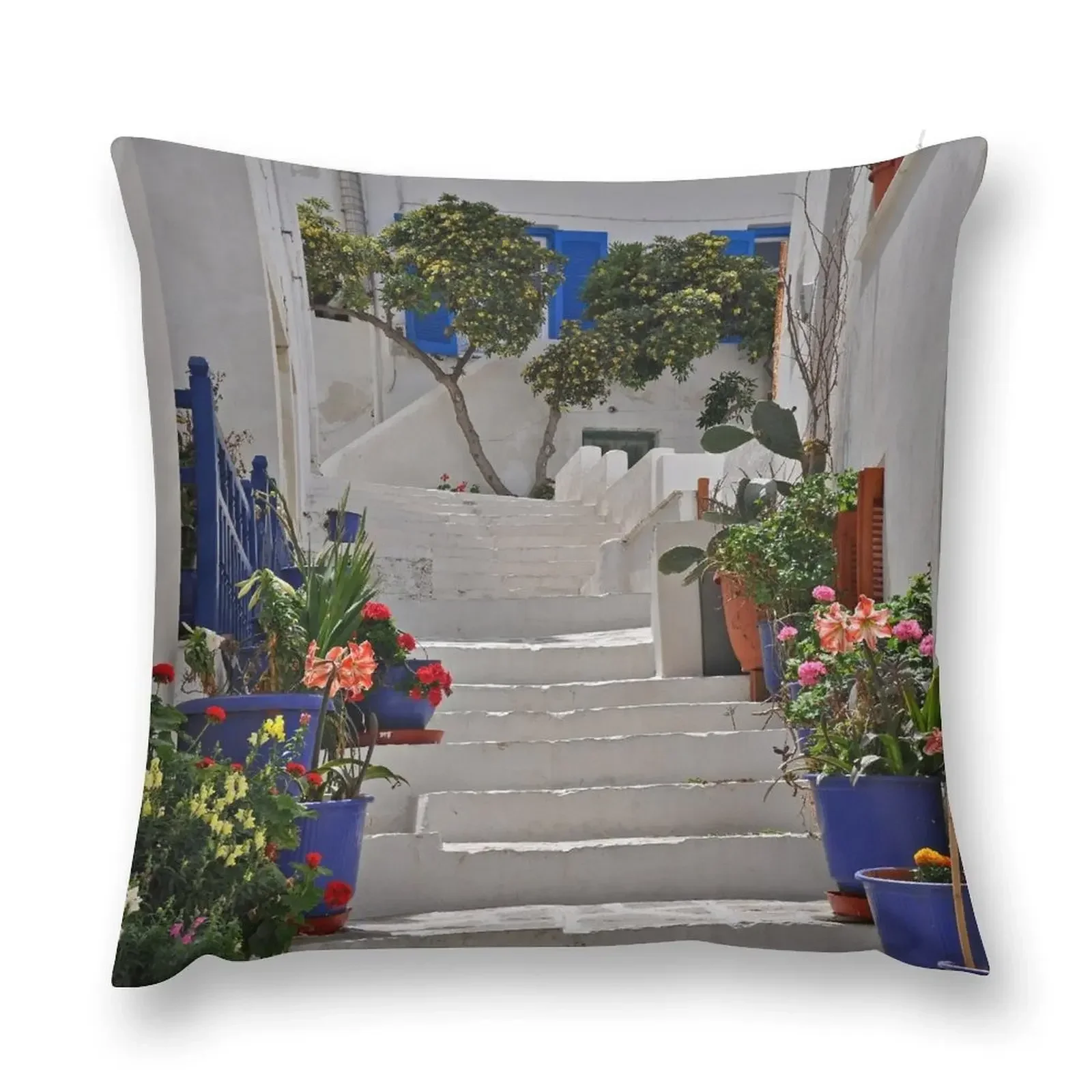 Stairway, Naxos Throw Pillow Sofa Covers For Living Room Luxury Pillow Case Christmas Pillows Christmas Covers pillow