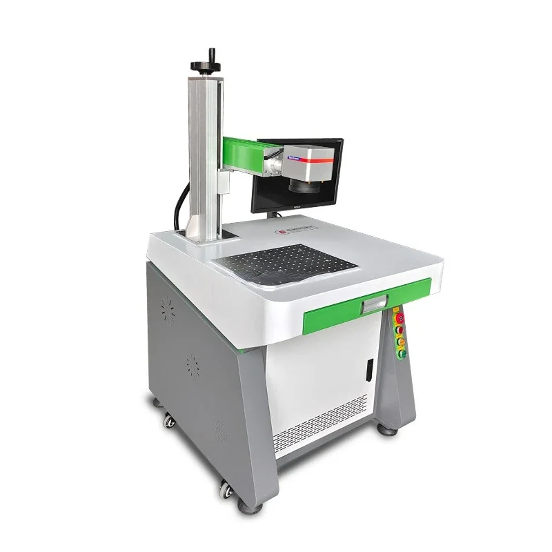 2026-20W Table Type Engraving Machine with  20QS 200*200MM Size Opex Lens SG7110 Sino Galvo Head and Table and Computer