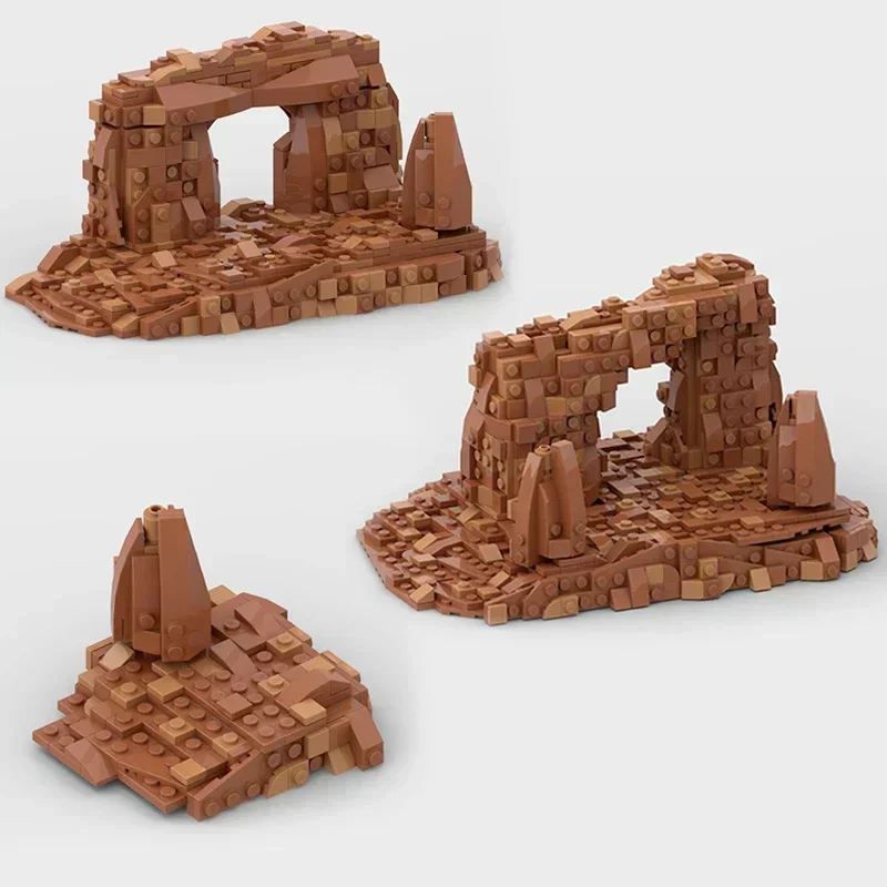 نجمة الفيلم نموذج Moc قوالب بناء مشهد الصحراء تكنولوجيا المناظر الطبيعية الكبيرة وحدات كتل هدايا عيد الميلاد اللعب لتقوم بها بنفسك مجموعات الجمعية #5