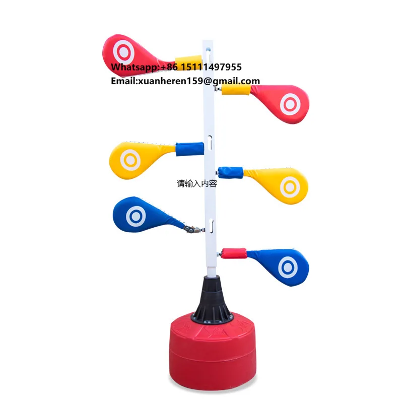Taekwondo Foot Target Kick Target Sanda Training Vertical Multi-Position Comprehensive Training Foot Target Stand Rack