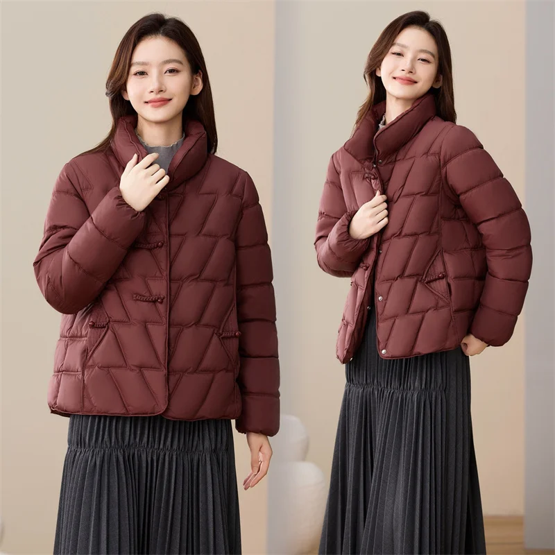 Winter Fashion 2025 Down Cotton Jacket Women Thicken Warm High-end Casual Loose High-Quality Parkas Female Outwear Overcoat