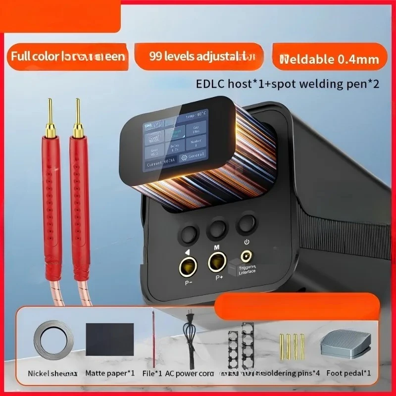 SK-10P Portable Spot Welder for 18650 Lithium Battery Spot Welding Machine 2.0-inch Color Screen