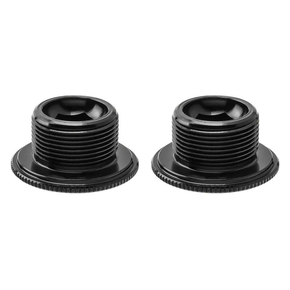 

2 Pcs Bolts Crank Cover Bike Screw for Mountain Nut Bicycle Covers Cranket Fixing Black