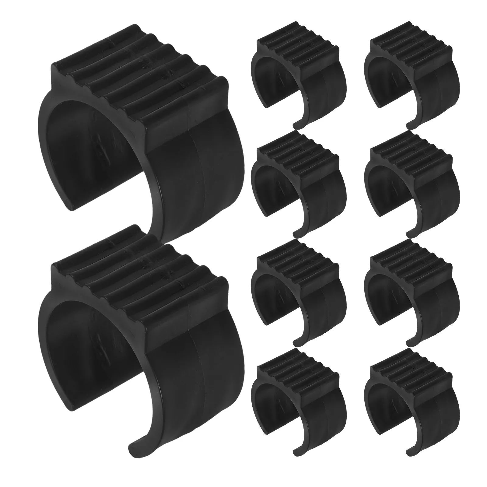20Pcs Hammock Stand Feet Pads U Shape Vinyl Chair Leg Covers Anti Skid Furniture Foot Protectors Clip on Replacement Stable Use