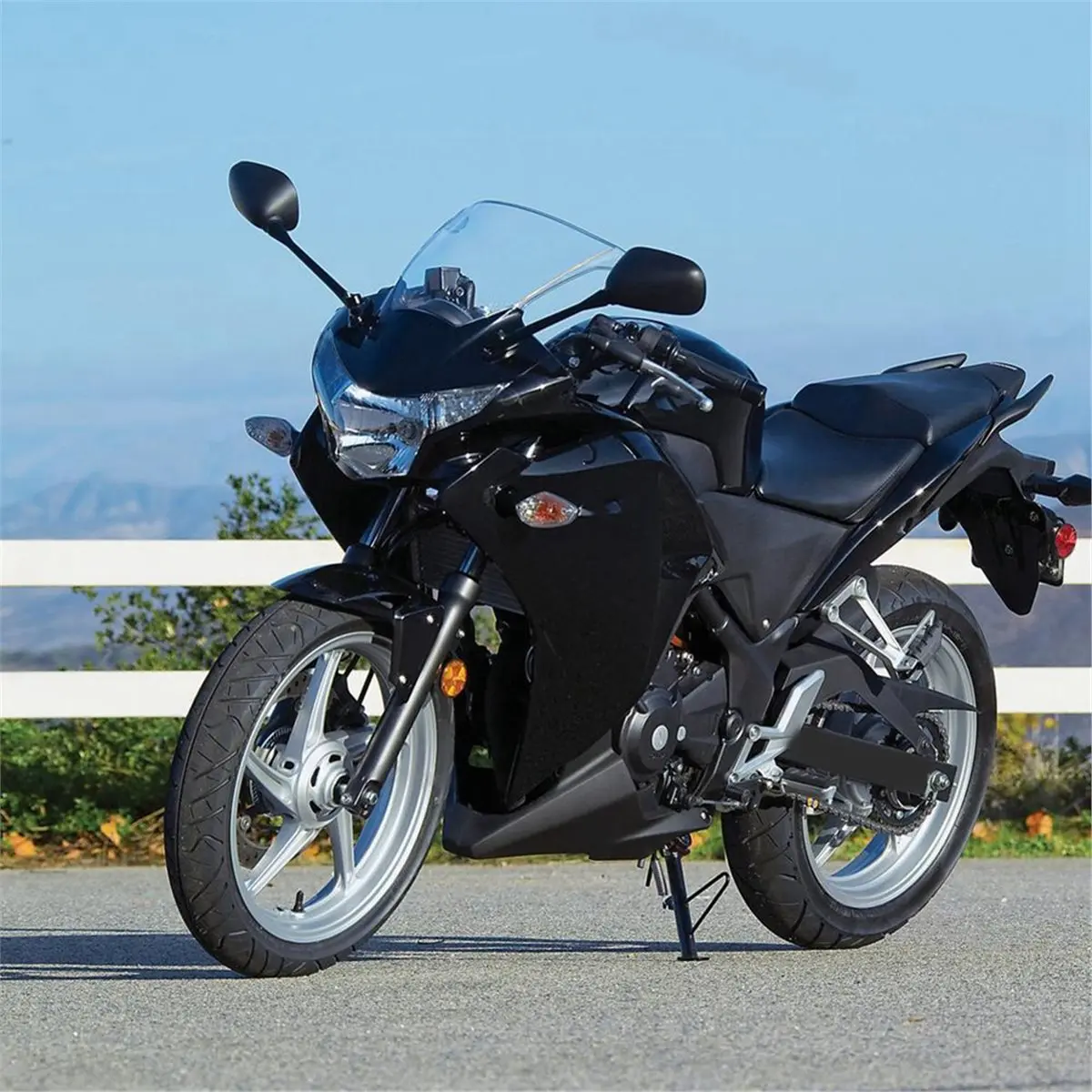 AA19 Front Headlight Assembly Head Lamp Cover for CBR250R 250 R Tricolor /Noire/Preto// 2011-2013