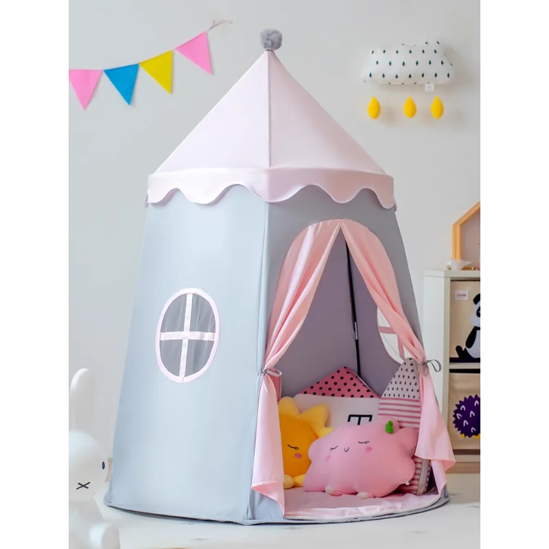 Ins 子供用テント プレイハウス おもちゃの家 屋内 男の子と女の子 ピンク パオ プレイハウス プリンセス キャッスル