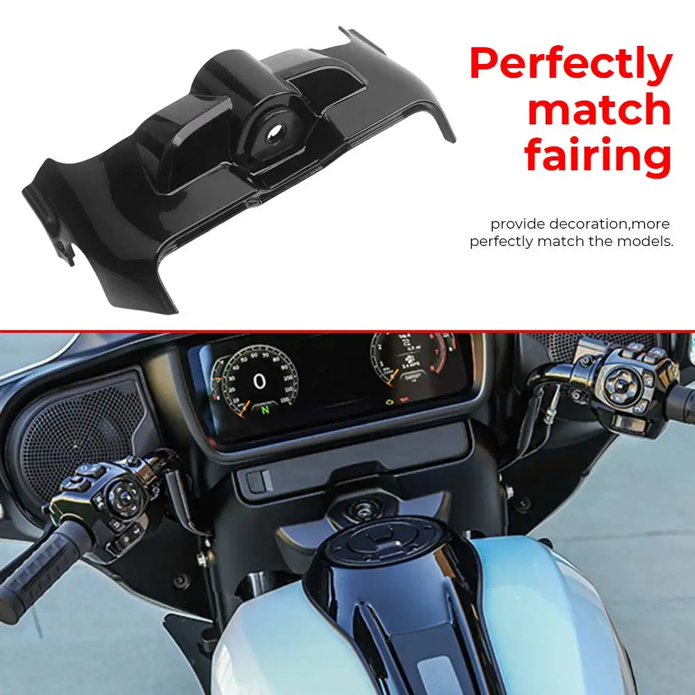 

Inner Fairing -Dash- Panel Cover Motorcycle ABS Plastic Gloss Black For Harley Touring Street Glide CVO 121 FLHXSE 2023 24-later