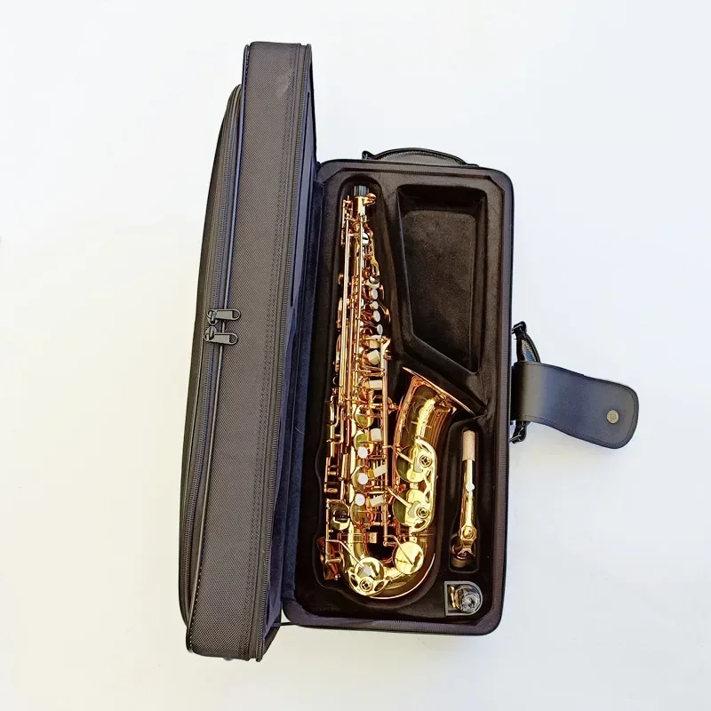 Made in Japan62 Professional Alto Drop E Saxophone Gold Alto Saxophone with Band Mouth Piece Reed Aglet More Package mail