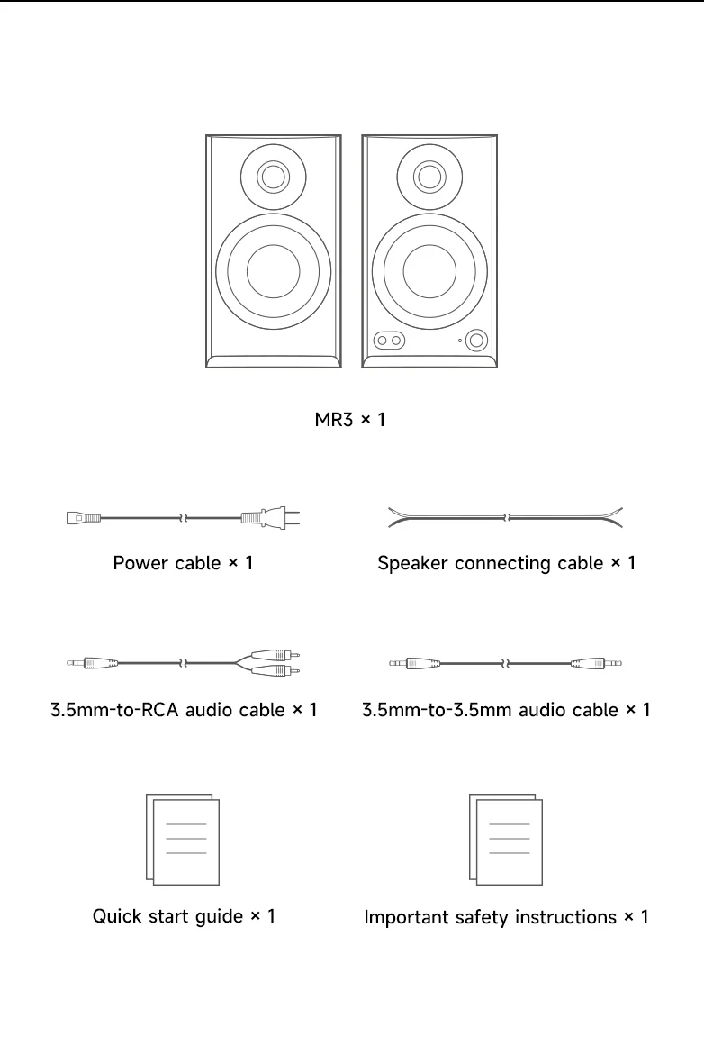 EDIFIER MR3 2.0 Studio-Monitorlautsprecher Hi-Res Audio Zertifiziert 18Wx2 RMS Bluetooth 5.4 Symmetrischer TRS RCA AUX Kopfhörerausgang ConneX App Raumkompensation – Detail 15