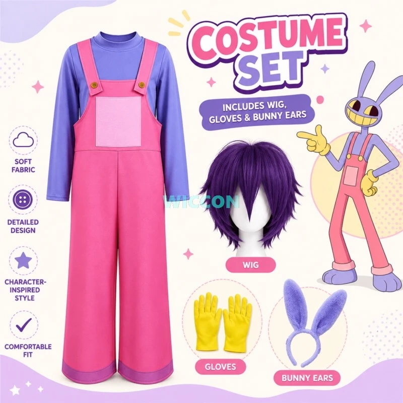omni-jax-circus-cosplay-costume-clown-set-pink-two-piece-outfit-with-digital-print-ideal-for-adults-halloween-parties-comic-con