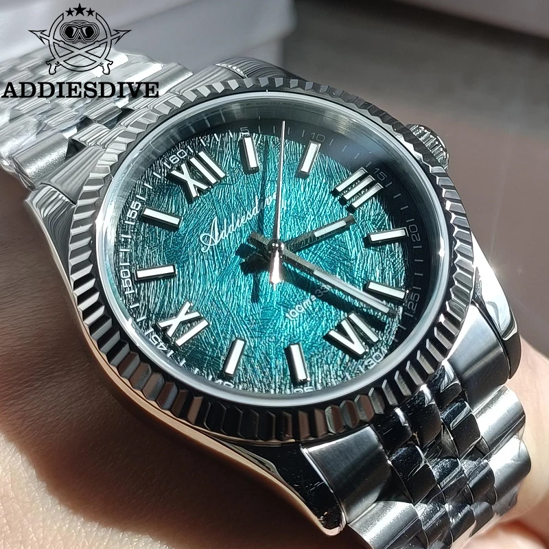 

ADDIESDIVE 36mm Quartz Watch for Men 2025 NEW Sapphire AR Coated 10Bar Waterproof Luminous Luxury Diving VH31 Men Wristwatch