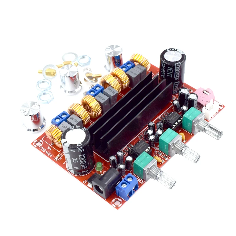 2.1 Channel Digital Power Amplifier Board 12V-24V Wide Voltage TPA3116D2 2*50W+100W