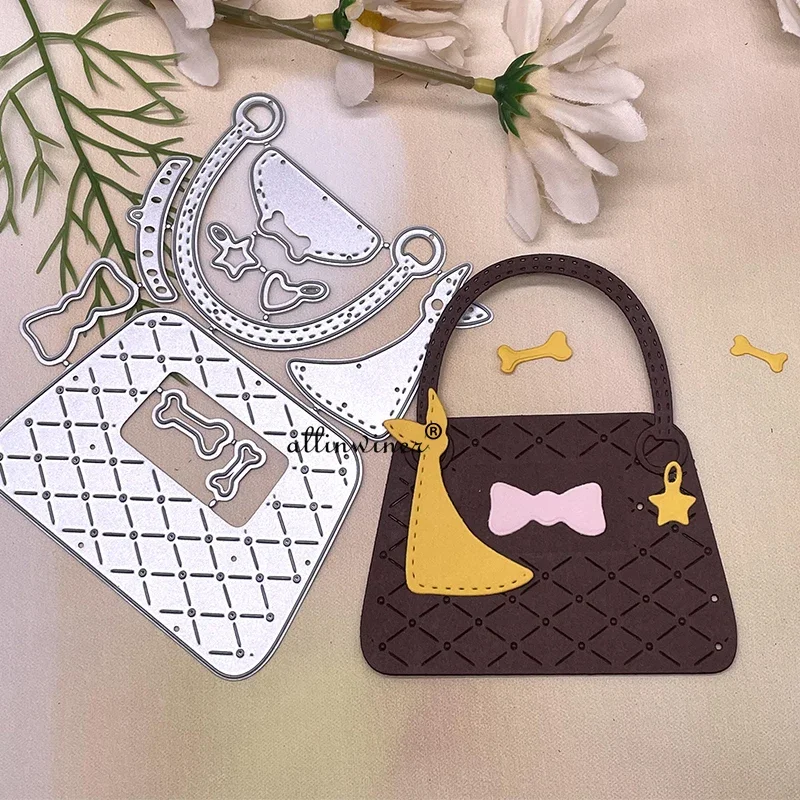 Molde de corte de metal série animal fofo, para álbum de scrapbooking diy, cartões de papel, artesanato decorativo, gravação em relevo