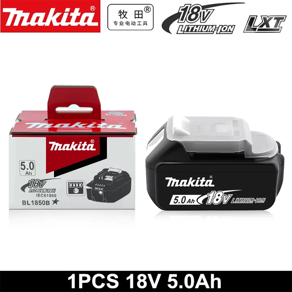 Makita Originele 18V 5.0Ah/6.0Ah Vervangbare LED Lithium-ion Batterij LXT BL1860B BL1860 Oplaadbare Power Tool Batterij 2026 Nieuw