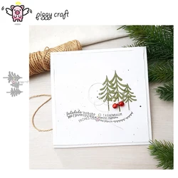 Piggy Craft troqueles de corte de metal, molde de troquelado, decoración de árbol de Navidad, álbum de recortes, papel, cuchillo, molde, hoja, punzón, plantillas