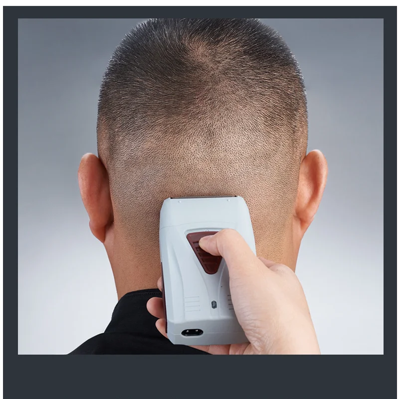 

Reciprocating Electric Shaver Bald Head Whitening Device Dual Head 4D Whitening Bald Head Machine Men's Shaver