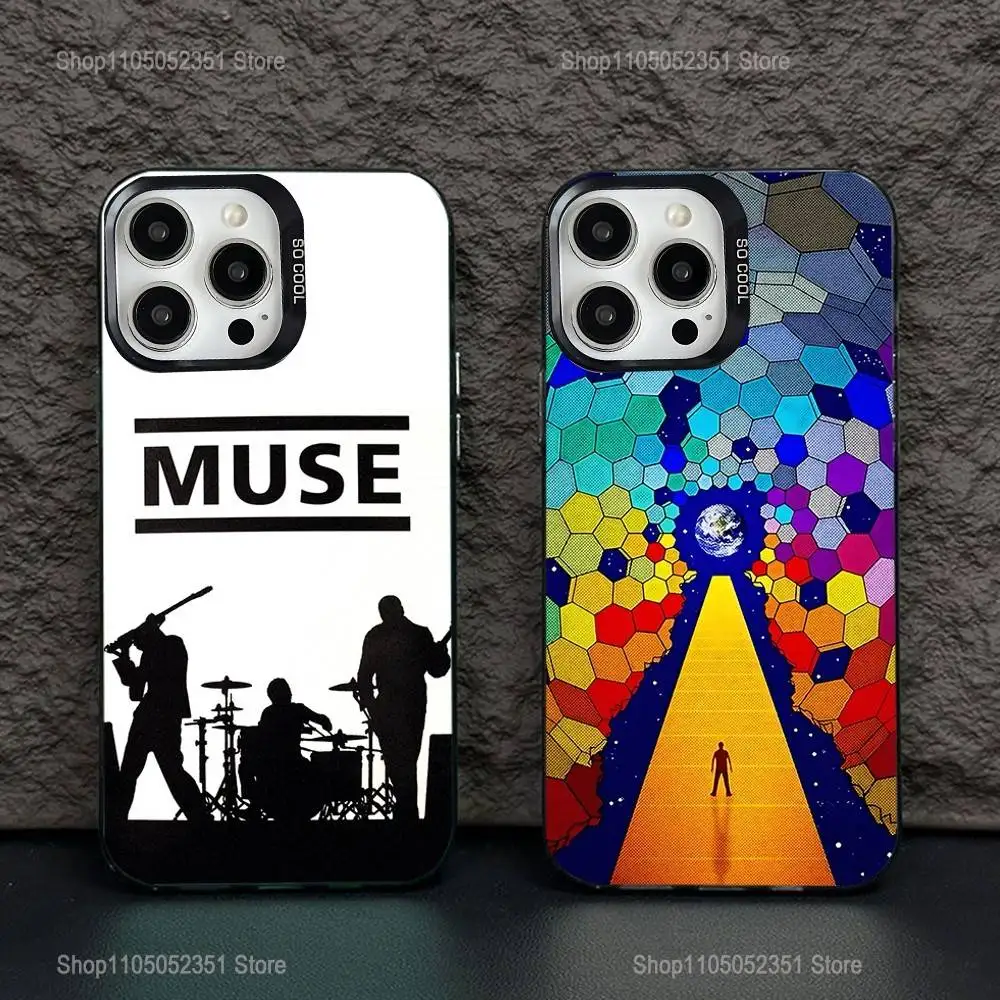 

M-Muse Band Album Phone Case For iPhone 16,15,14,13,12,11,Pro,XS,Max,Plus,Mini,SE Black Candy Matte Shockproof Cover