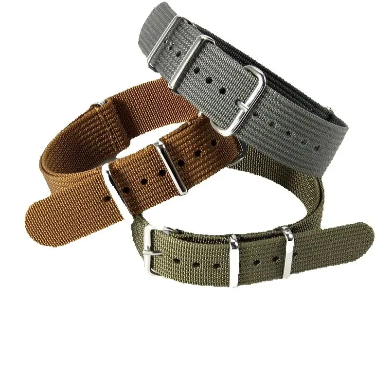 18 20 22 мм для Seiko Samsung Omega Swatch Longines Tissot Citizen универсальные часы нейлоновый ремешок холст высокой плотности браслет