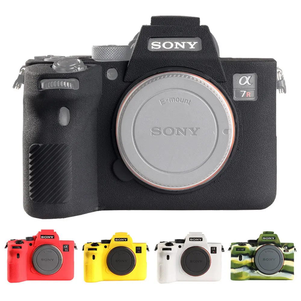 Silicone Camera Bag Suitable for Sony A7R4 A7RIV A7R4A Protective Case Soft Shell Shockproof Scratch-Resistant