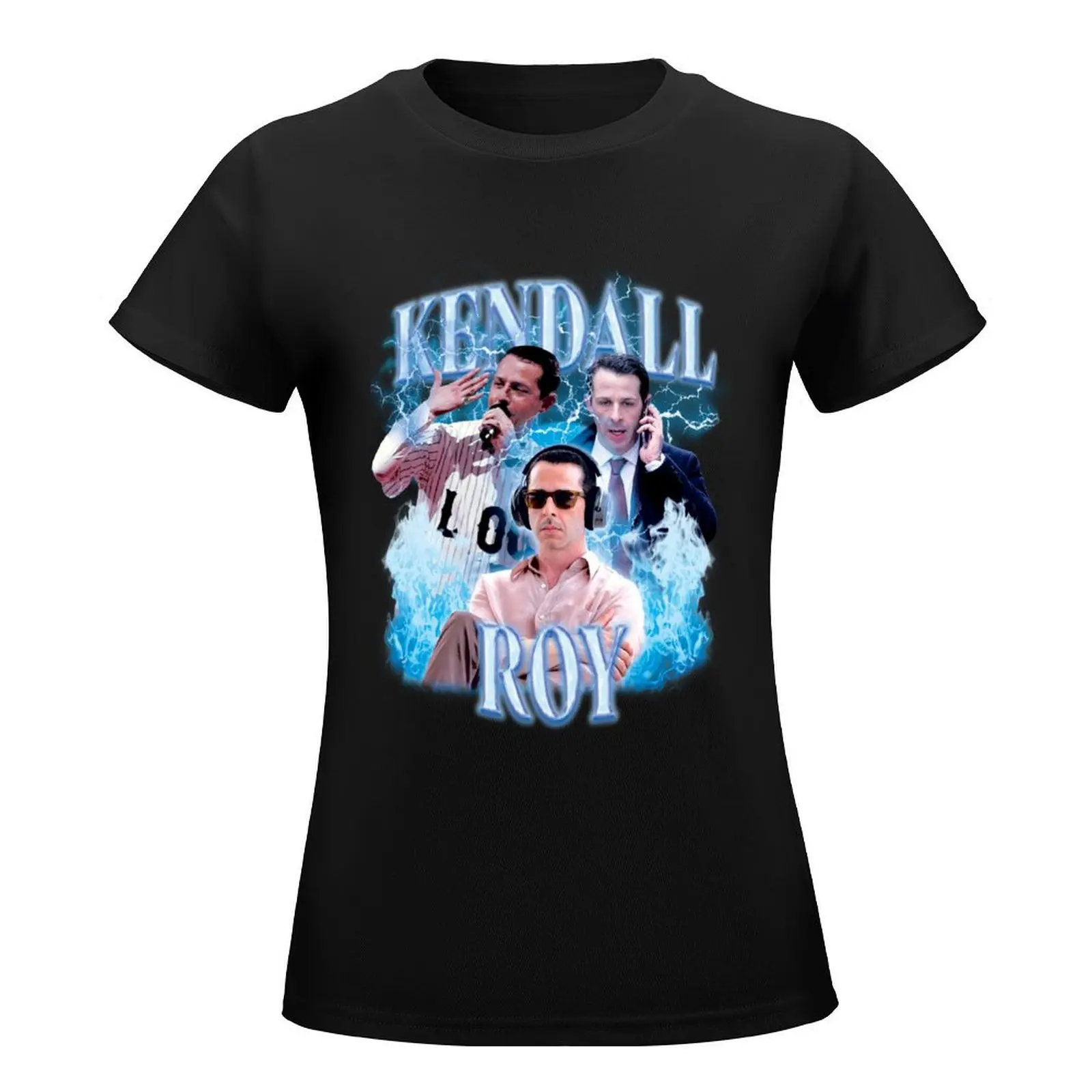 Kendall Roy Slay Shirt 90s Bootleg T-Shirt lady clothes aesthetic clothes white t-shirts for Women