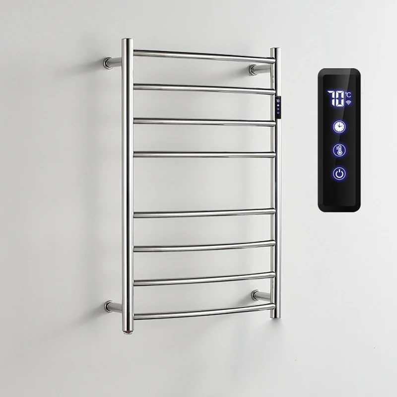 Electric Towel Rack 304 Stainless Steel 45°C Constant Temperature 5min Heated Towel Rail  Towel Warmer 520*750*125mm 110V/220V