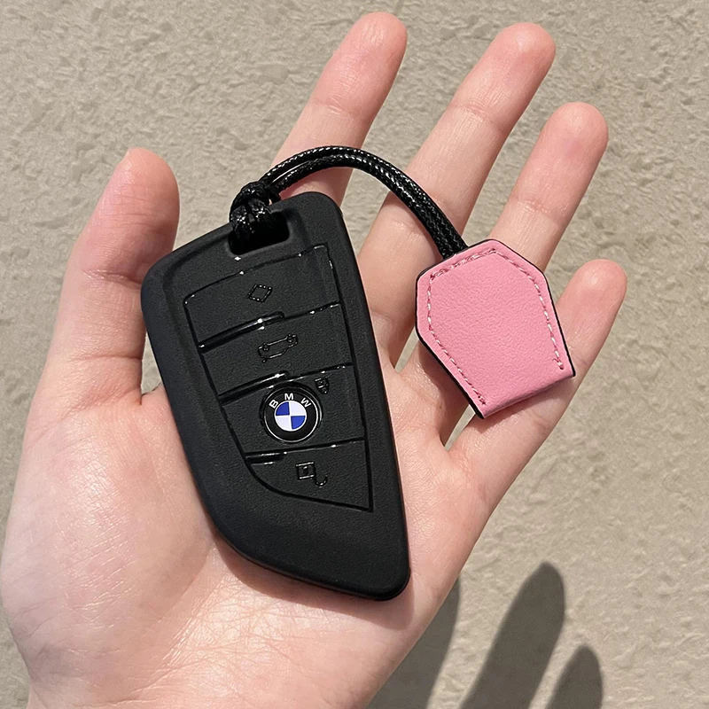 

For BMW 1 3 5 7 Series X1 X3 X4 X5 F10 F15 F16 F20 F30 F18 F25 M3 M4 E34 Key Case Cover Alloy Shell Holder Keychain Accessories