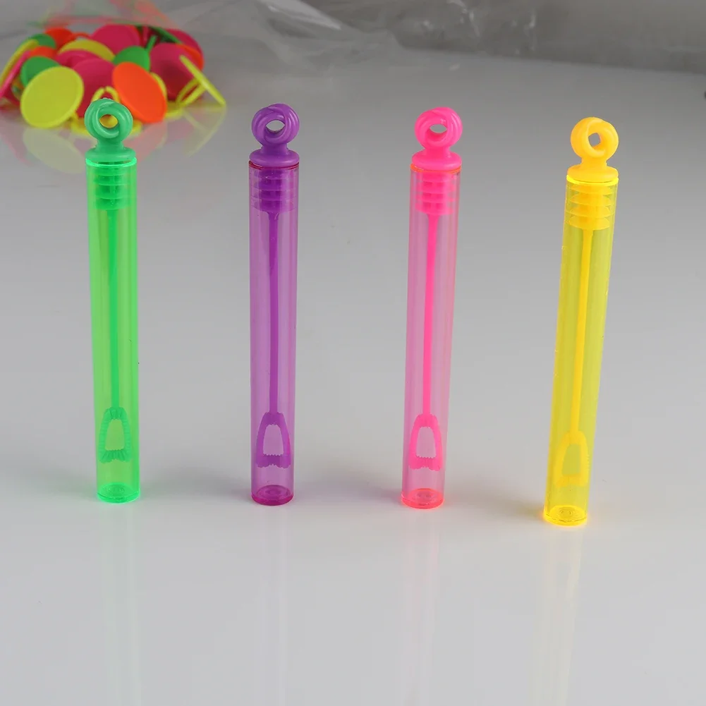 버블 비누 병 웨딩 하객 선물 화려한 버블 스틱 세트 원형 모양 부활절 미니 버블 완드 어린이용