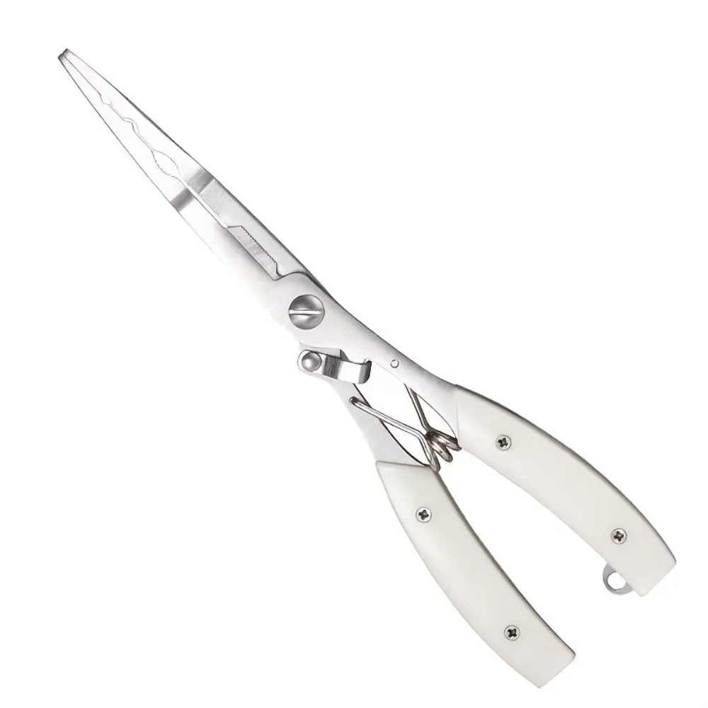 Stainless Steel Fishing Pliers Luminous Portable Hook Remover with Storage Bag Rustproof Fishing Tongs Outdoor Fishing