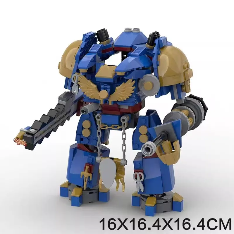 Bricklink MOC Battle Militaire Tank Land Raider Game Robot Redemptor Dreadnought Mecha Warrior Sets Bouwstenen Kid Speelgoed Gift