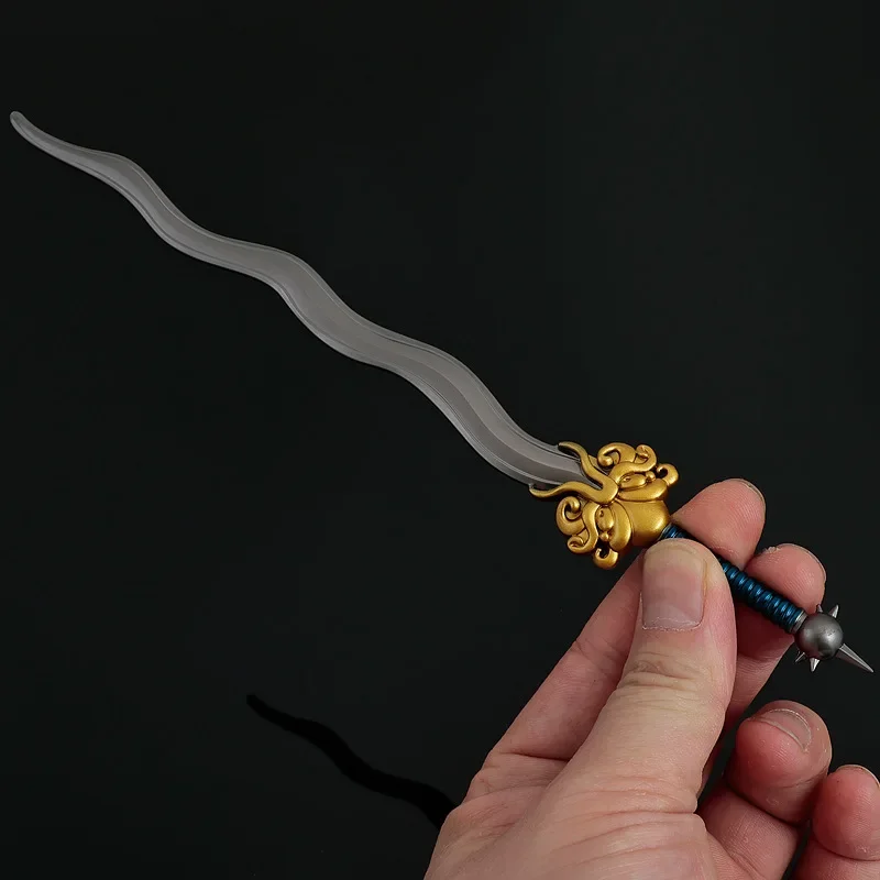 22 cm/8.66 pollici Polpo Generale Spada Arma Modello Film Nei Zha 2 Periferiche Sea Monster Serpentine Metallo Samurai Coltello DesktopToys