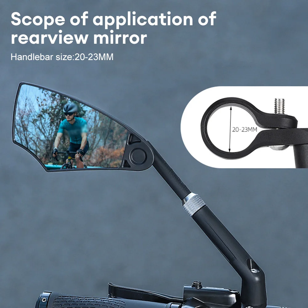 Universal Bicycle Rearview Mirror Adjustable Rotate Anti-glare Cycling Handlebar Rear View Mirrors For Scooter Bike Accessories