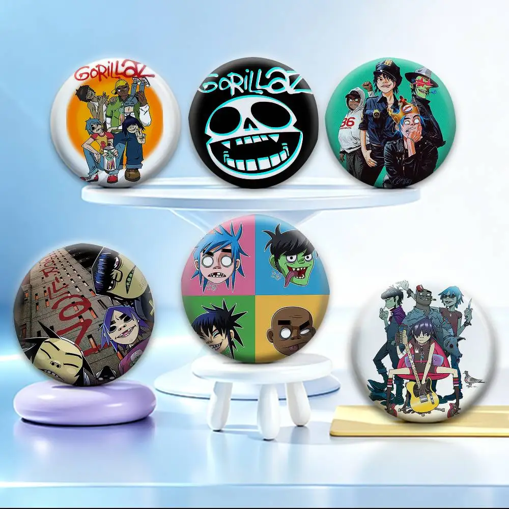 Gorillaz British Virtual Band IP   Badges Creative Tinplate Button PinsBrooch Badge Clothes Backpack