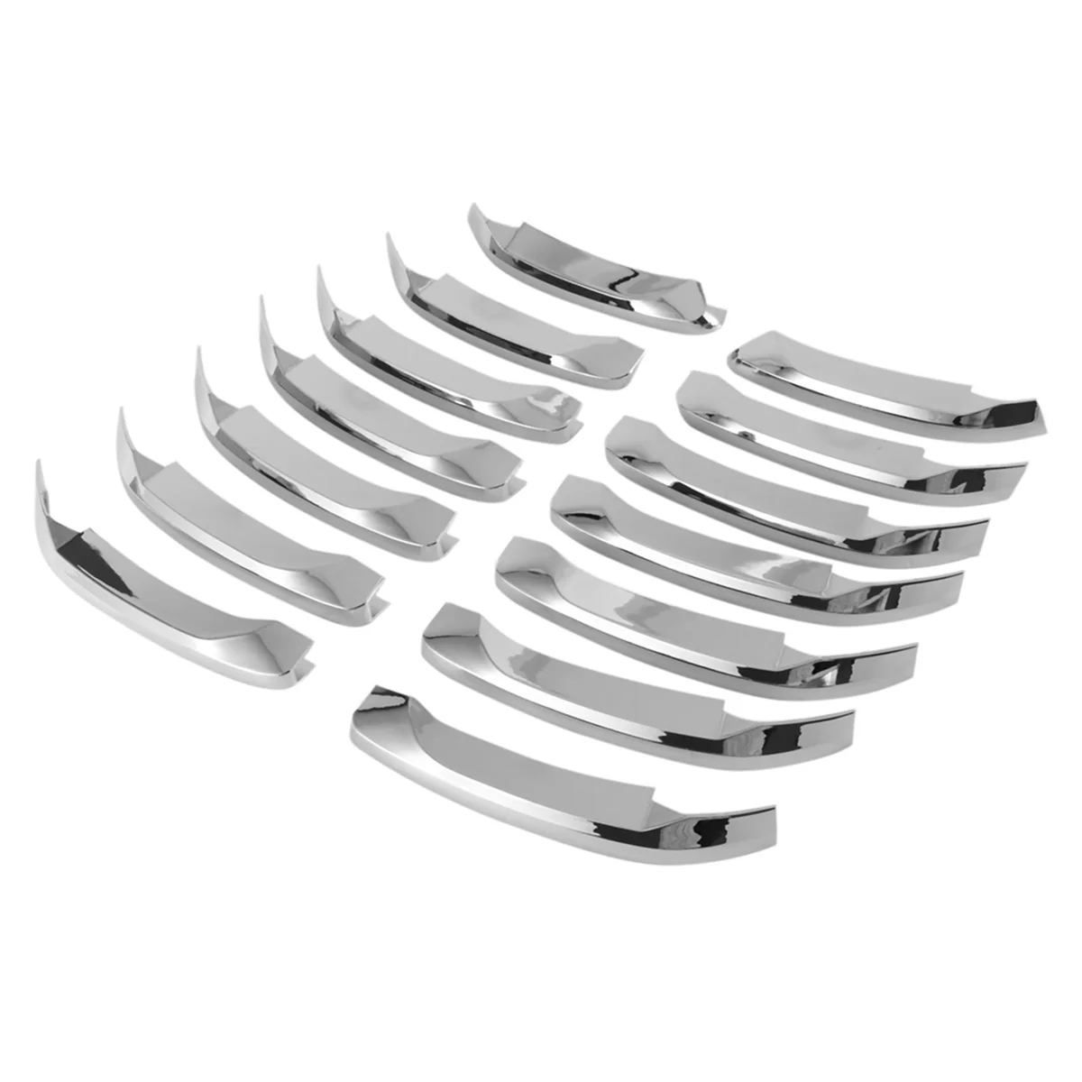 

14Pcs Car Chrome Front Grill Decoration Strips Cover Trim for BMW X1 F48 2016-2019