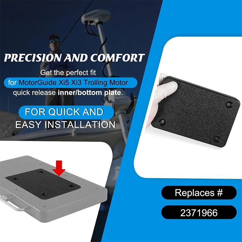 2371966 Inner Plate Bottom Plate–Freshwater System, for MotorGuide Xi5 Xi3 Trolling Motor Quick-Release Mounting Bracket MKA-21