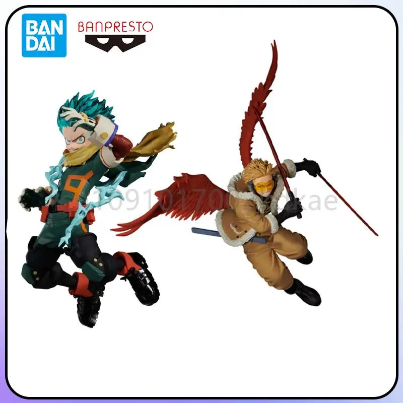 Original In Stock Bandai My Hero Academia THE AMAZING HEROES-PLUS-Midoriya Izuku HAWKS Anime Figure Action Figures Collection