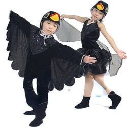 Child Animal Bird Swallow Eagle Oriole Parrot Fancy Dress Jumpsuit Halloween Cosplay Costume Kids Stage Performance Costumes
