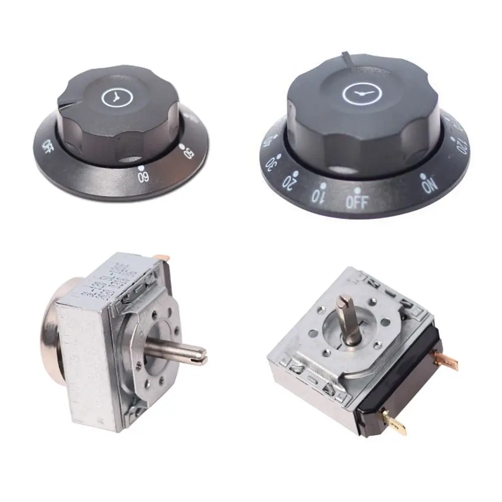 60/90/120min Knob Timer Switch with Bell for Disinfection Cabinet Microwave Oven Mechanical Rice Cooker Time Switch