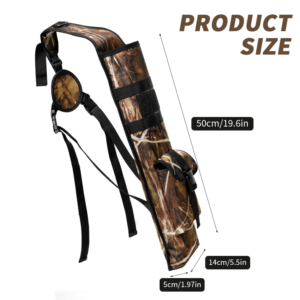 Archery Quiver Bag Multi-Function Arrows Backpack with Molle System and Pockets Tactical Arrow Holder Archery Bag Accessories