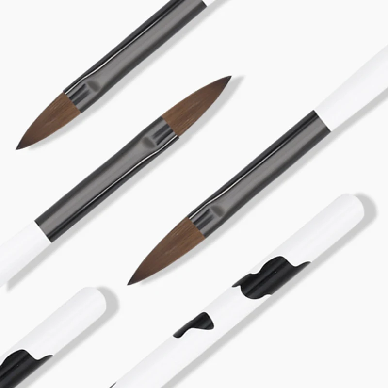 3 Sizes Nail Art Brush For Acrylic Liquid Powder Sculpture Carving Flower Pen Manicure 3D Drawing UV Gel Painting Tools