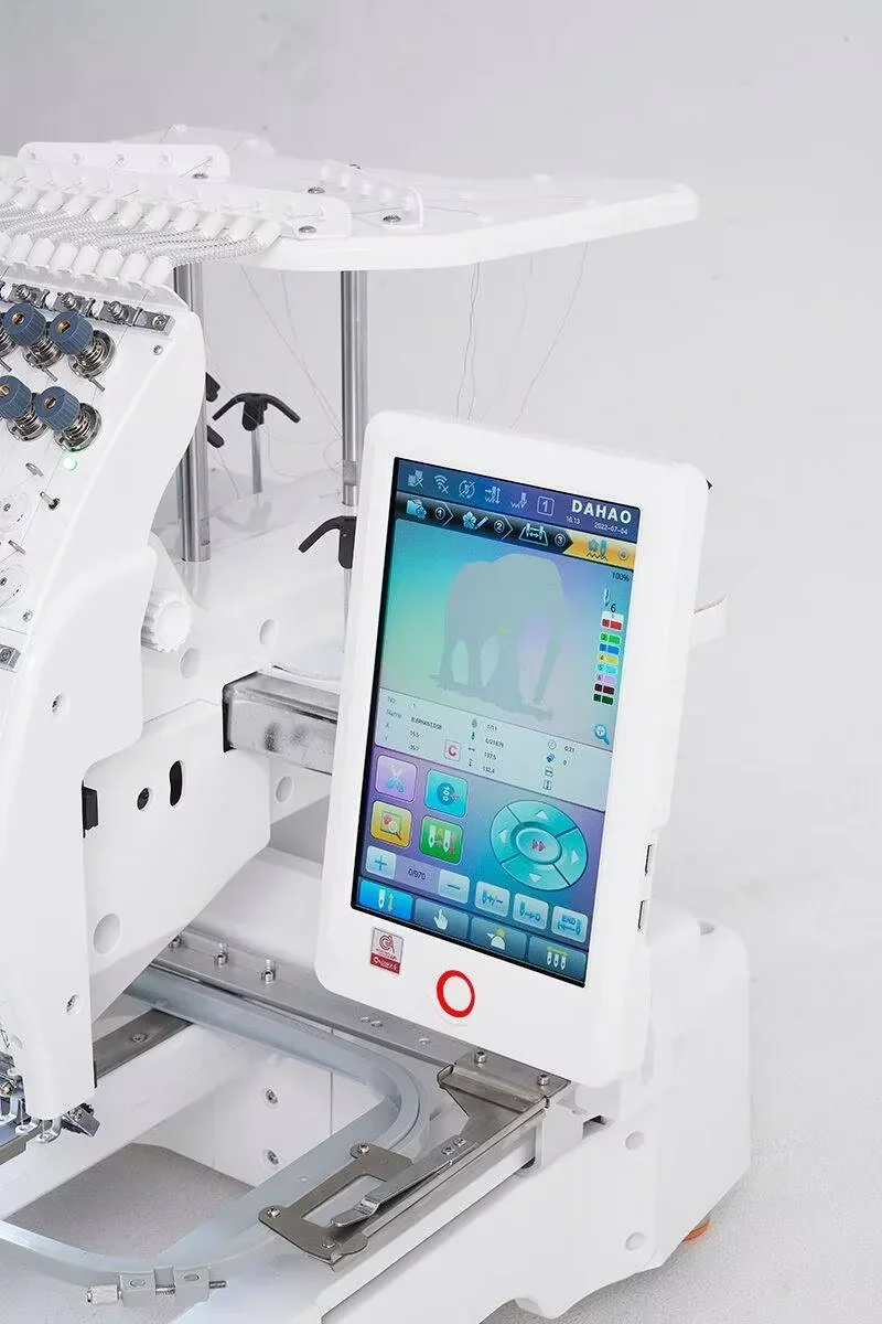 MINI-1201 Computerized Embroidery Machine Multi-Color Thread Embroidery Textile Processing Machine Sewing Equipment