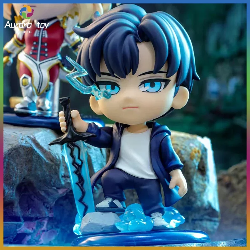 Original Hot Toys Solo Leveling Cosbi Mini Figure Blind Box Trendy Statue Anime Character Doll Decor Ornament Collectible Toys