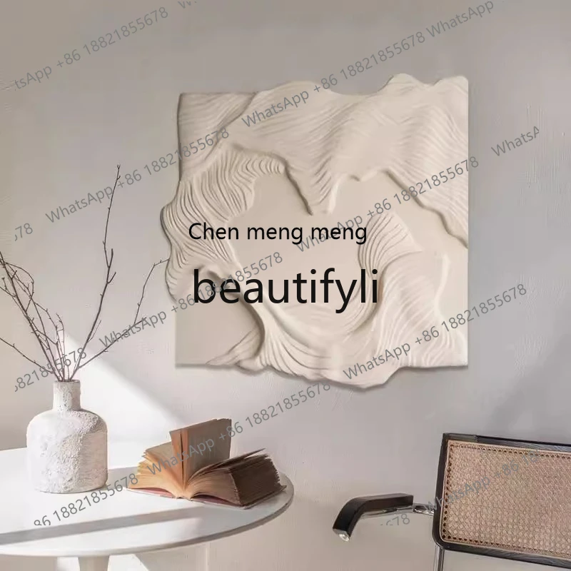 X Relief Handmade Decorative Painting Sandstone Living Room Real High-end Entrance Hanging Painting