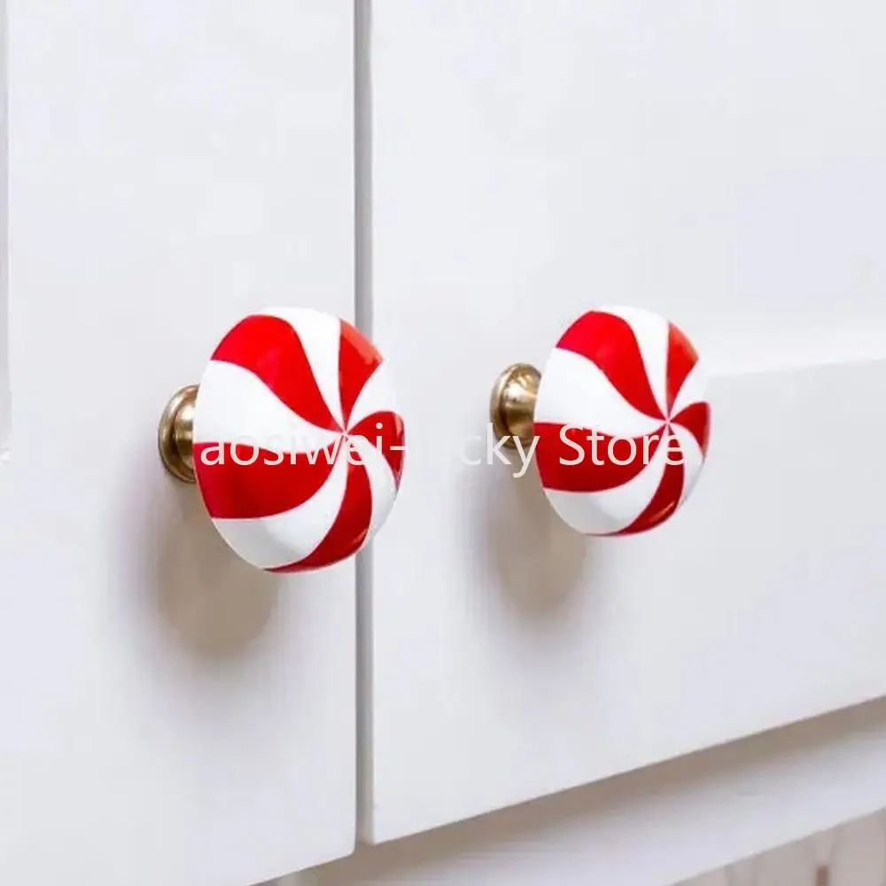 

2 шт., чехлы для дверных ручек, акриловые рождественские чехлы для ручек, креативные ручки для шкафа, комода, рождественские ручки для ящиков, спальни, гостиной