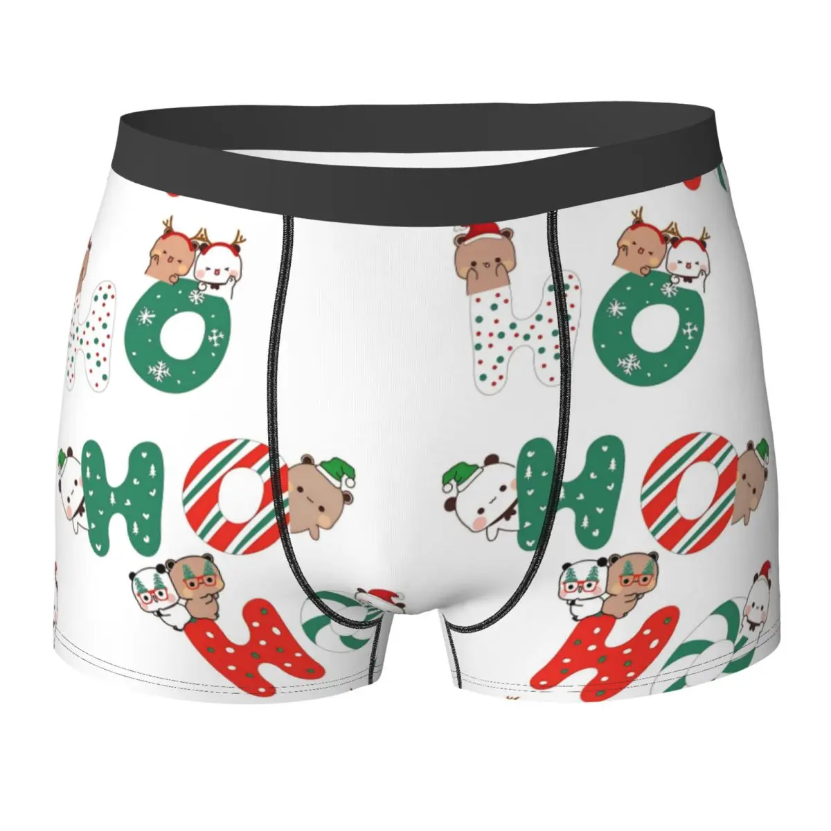 

Bubu и Dudu Merry Christmas Tree Santa, нижнее белье, классические трусы-боксеры с принтом, мужской багажник большого размера