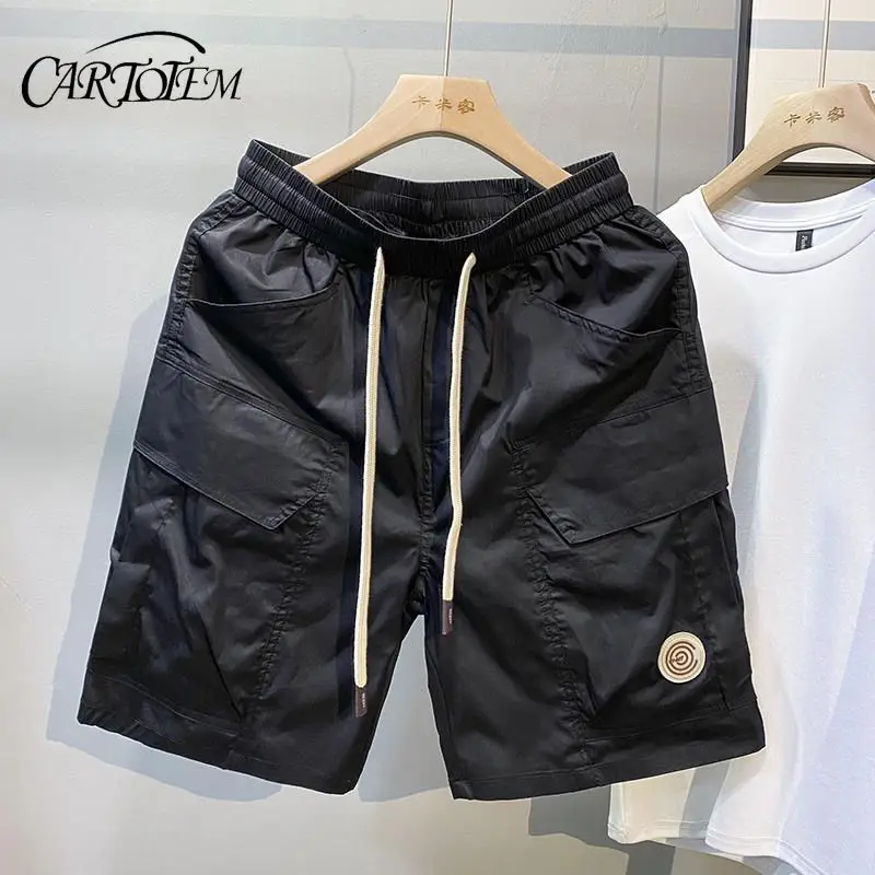 

Уличные брюки, модный дизайн для подростков, свободные повседневные брюки с большими карманами, рабочие шорты, мужские брюки, брюки