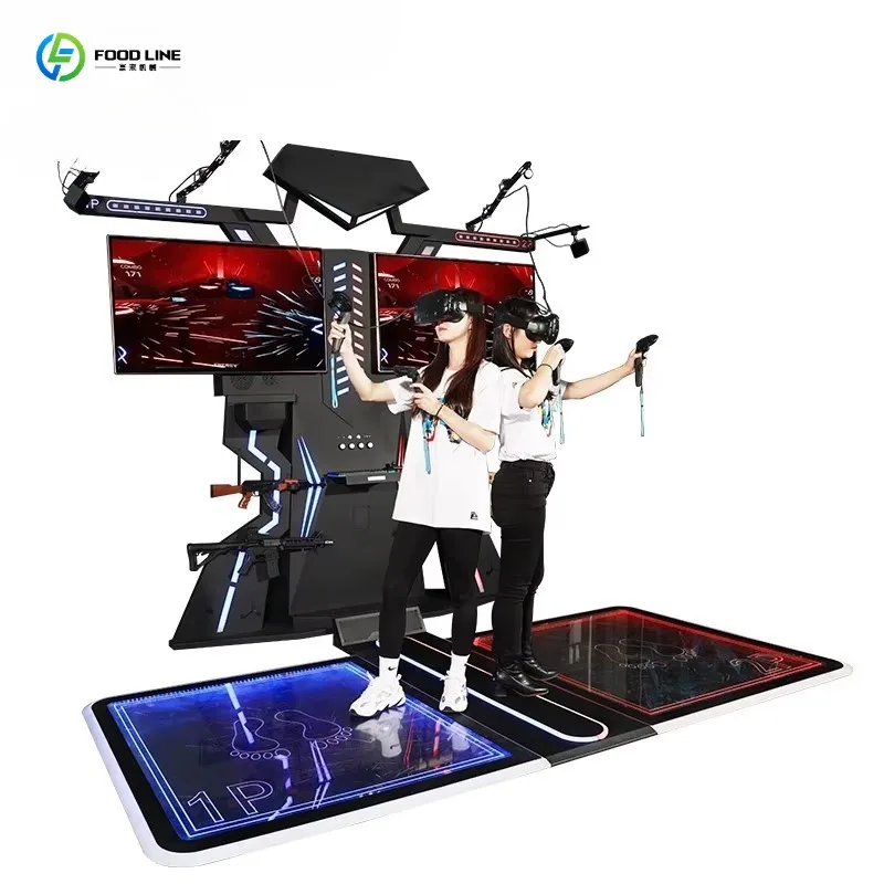 FL VR Shooting Game Machine Portable Trailer Mounted Booth Aluminum for Carnival Fair Festival Site