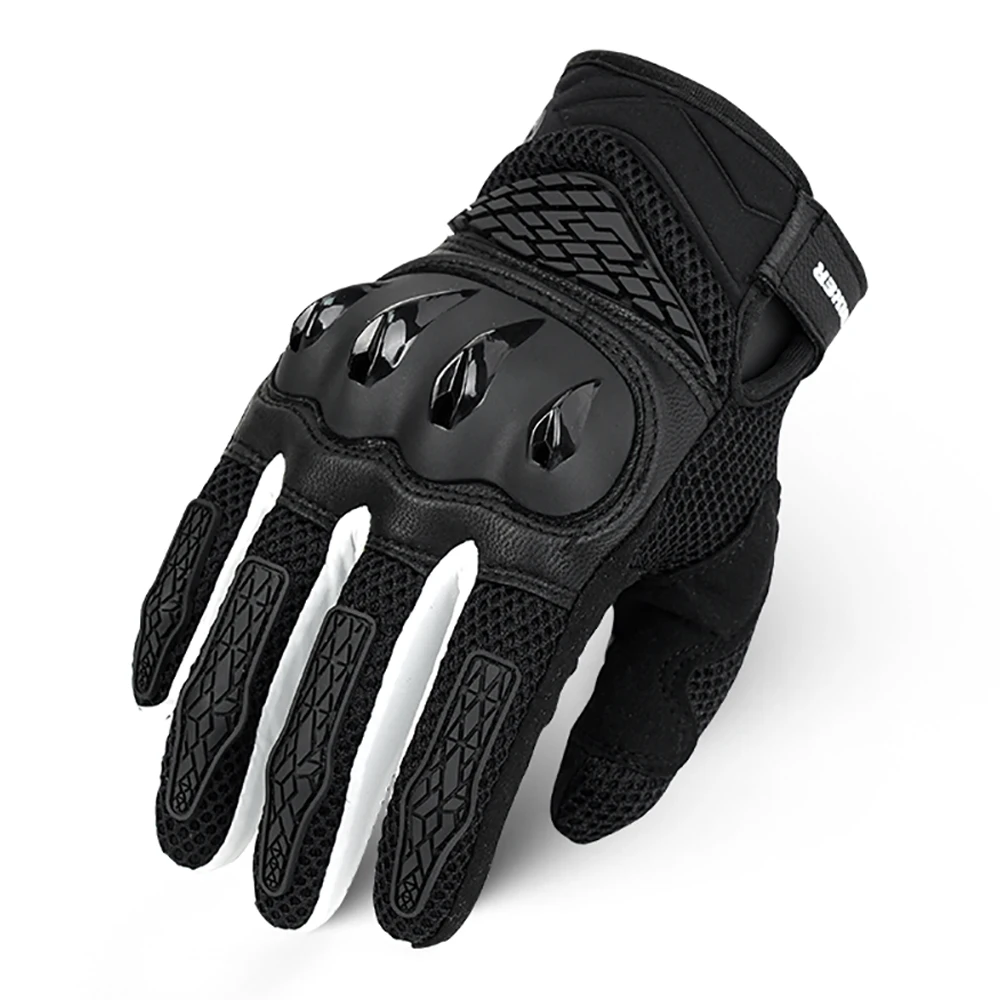 Motorcycle Accessories Breathable Motorcycle Gloves Hook and Loop Fasteners Biker Glove Wear-Resistant Anti-Slip Glove Anti-Fall