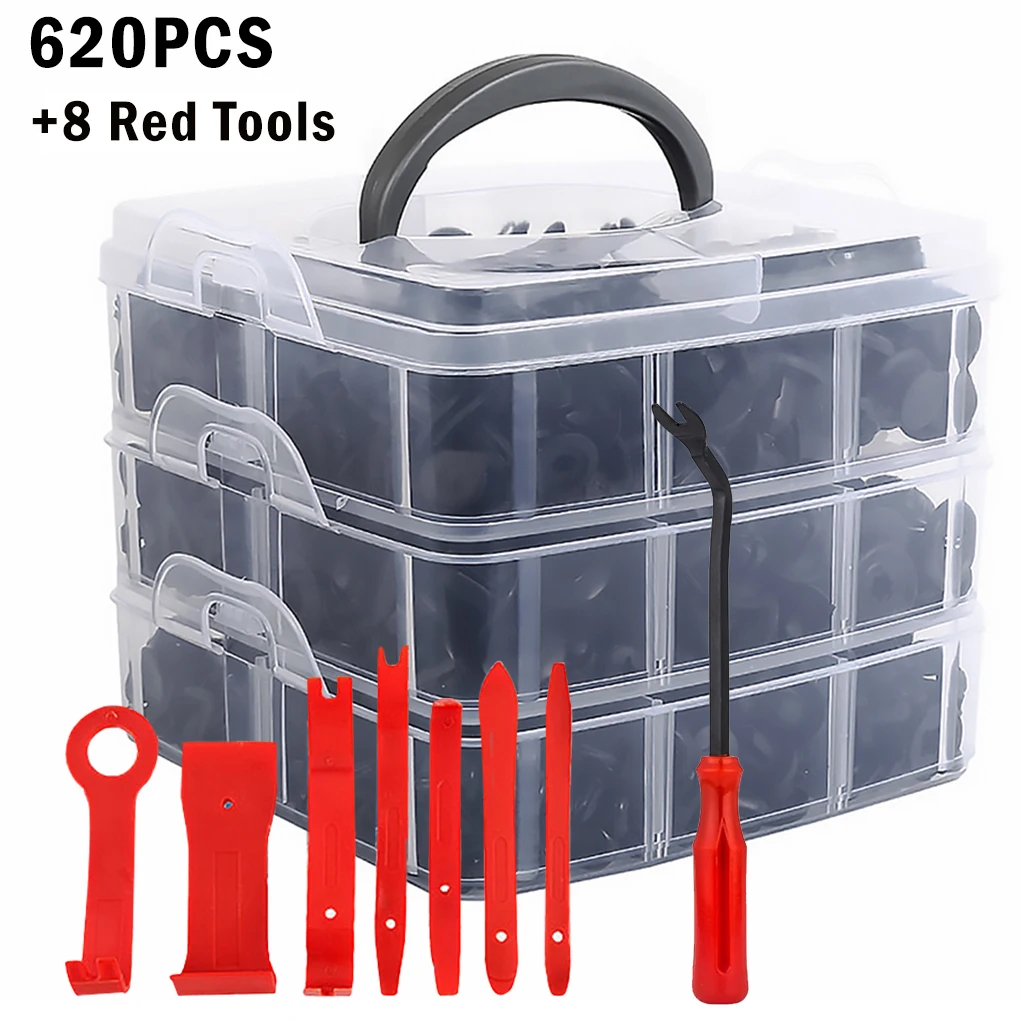 

Boxed Vehicle Fastener Clip Car Buckles Door Trim Panel Auto Bumper Rivet Push Cover Sturdy Molding Clips Type 4