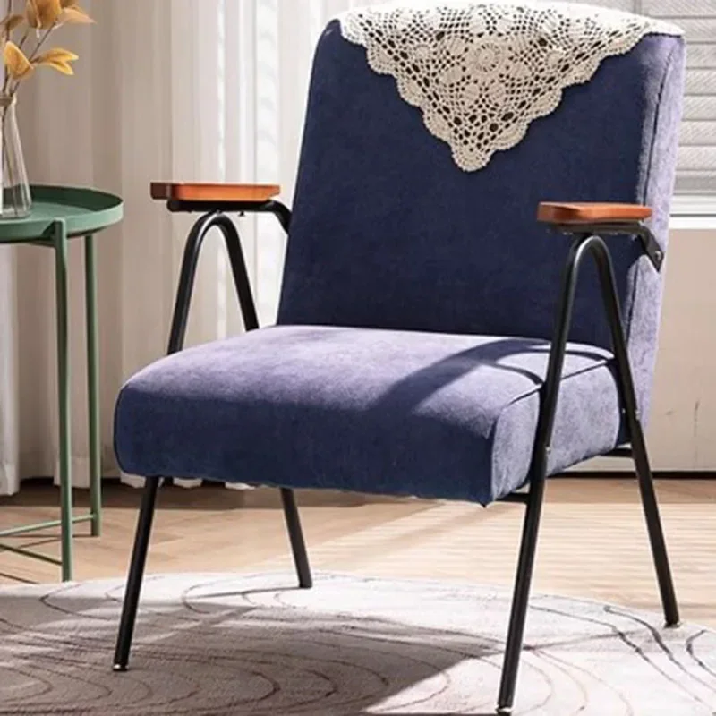 Metal Comfy Relax Living Room Chair Nordic Designer Simple Modern Lazy Chair Puffs Accent Single Balcony Fauteuil Home Furniture image 6