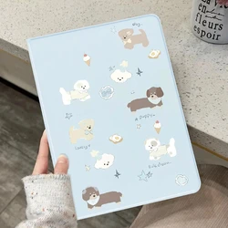 Tablet Cover with Pen Slot for Ipad Air 5 Case IPad 6th Generation Case 9.7 Inch 10.2 7th 8th 9th Gen IPad Pro 11 2022 Cute Dogs